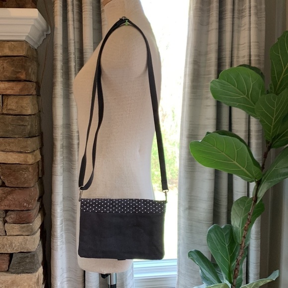 THIRTY One 235A City Charcoal Swiss Dot crossbody - Picture 3 of 7